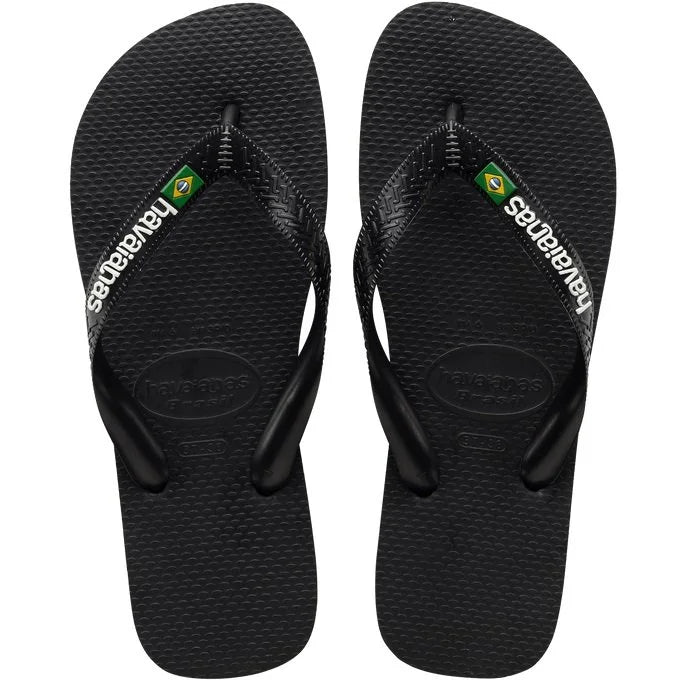 HAVAIANAS BRASIL LOGO FC  (PRETO)