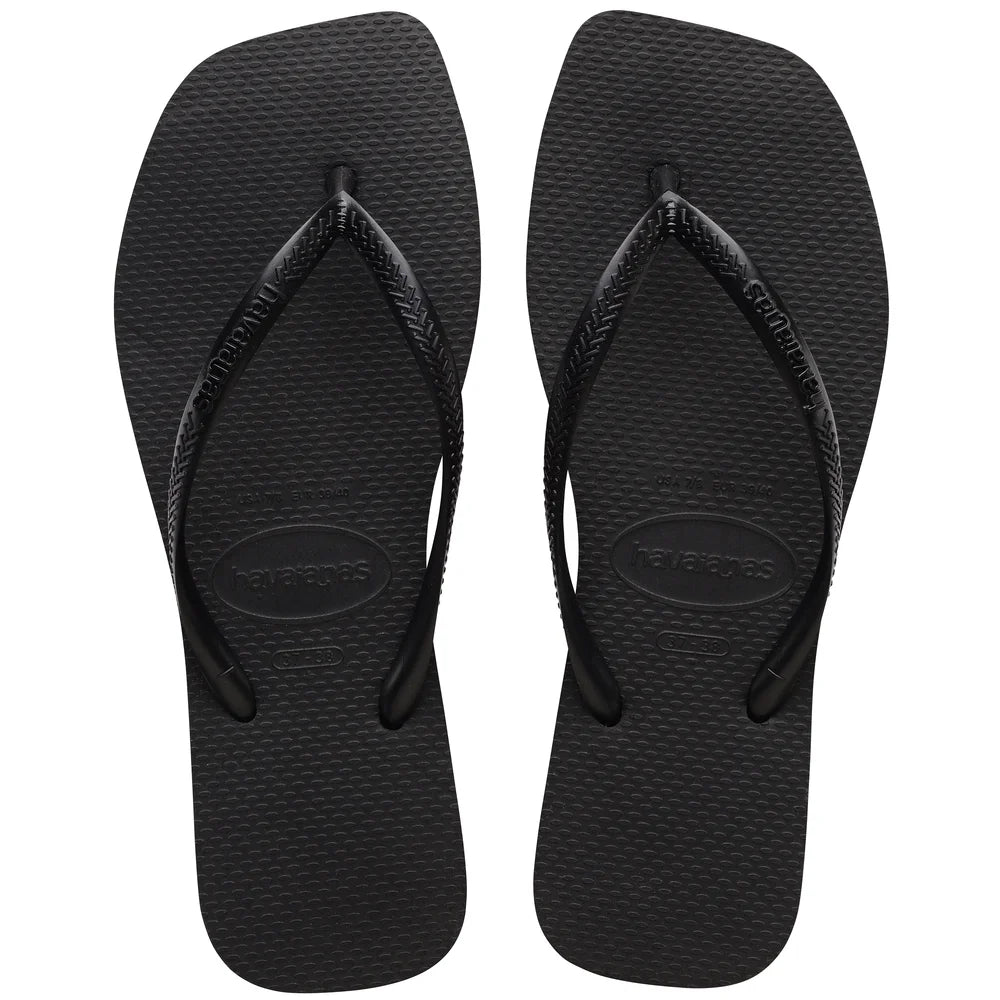 HAVAIANAS SLIM SQUARE FC (PRETO)