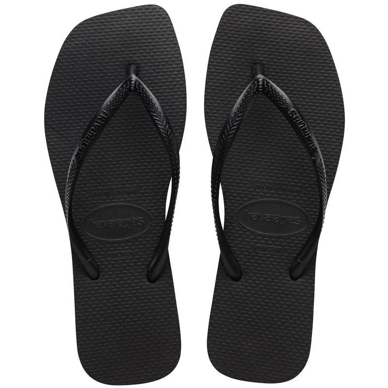 HAVAIANAS SLIM SQUARE FC (PRETO)