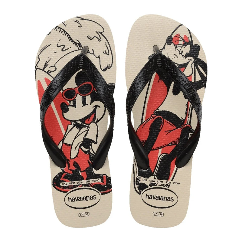 HAVAIANAS TOP DISNEY FC  (BEGE PALHA)