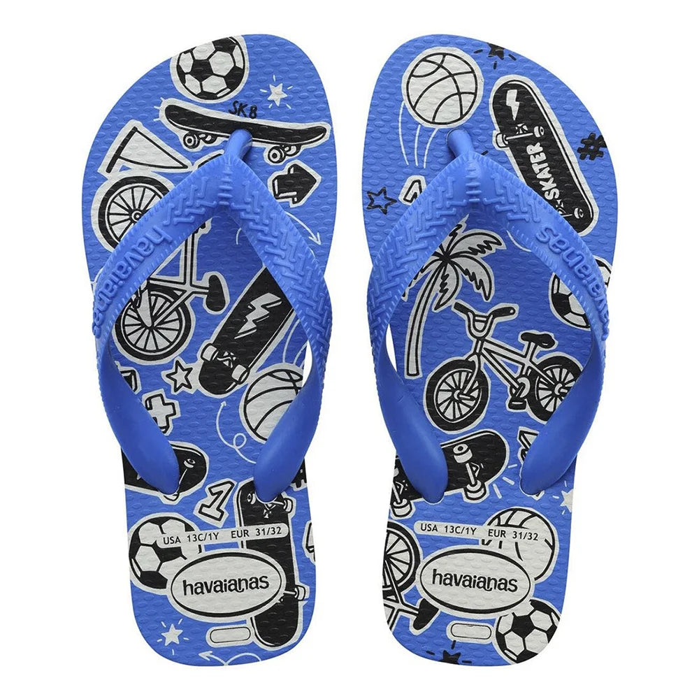 HAVAIANAS KIDS ATHLETIC FC  (BRANCO/AZUL)