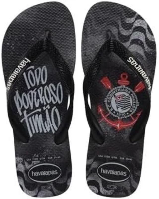 HAVAIANAS TOP TIMES COR  PRETO