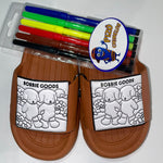 Chinelo Slide Infantil Bobbie Goods (Azul/Rosa/Marrom)