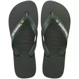 HAVAIANAS T BRASIL LOGO FC  (VERDE OLIVE)