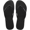 HAVAIANAS SLIM GLITTER II FC PRETO