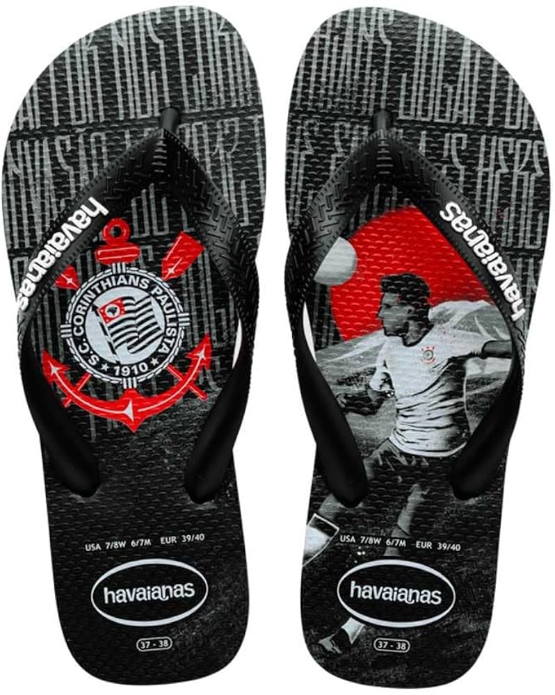 HAVAIANAS TOP TIMES COR  PRETO