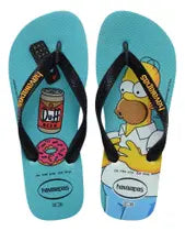 HAVAIANAS SIMPSONS FC  (AZUL TRADI/PRETO)