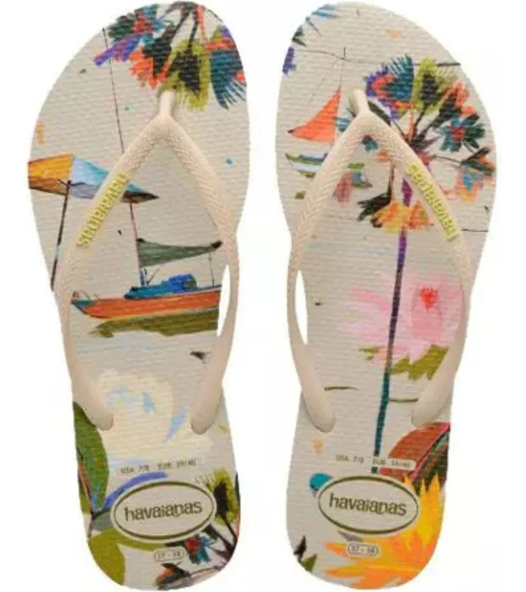 HAVAIANAS SL SMR BLISS FC  (BEGE PALHA)