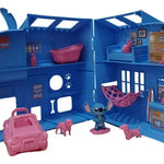 Sandália Stitch Pet Shop (Rosa/Azul Glitter)