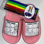 Chinelo Slide Infantil Bobbie Goods (Azul/Rosa/Marrom)