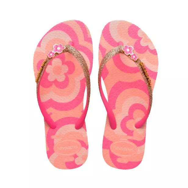 HAVAIANAS K SL GLITTER II FC  ( BLOSSOM/ROSA FLUX)