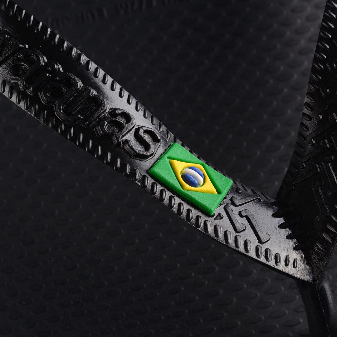HAVAIANAS BRASIL LOGO FC  (PRETO)