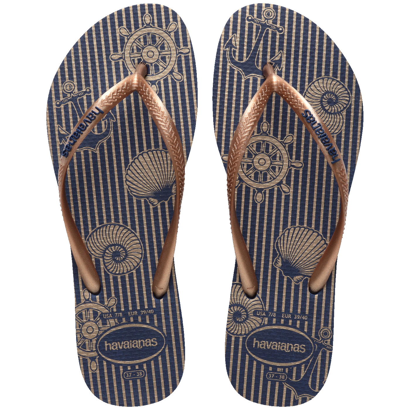 HAVAIANAS SLIM NAUTICAL  (MAR/ROS)