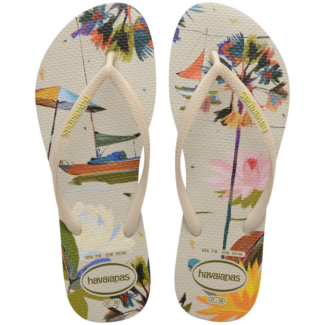HAVAIANAS SL SMR BLISS FC  (BEGE PALHA)