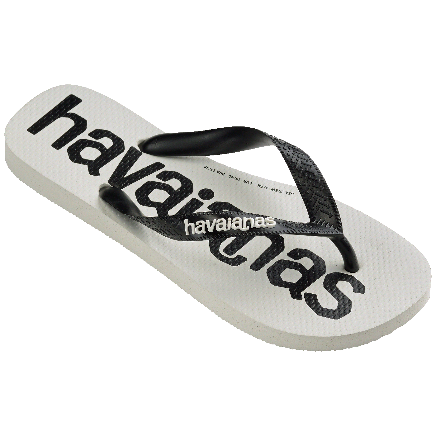 HAVAIANAS TOP LOGOMANIA2 FC  (BRANCO/PRETO)