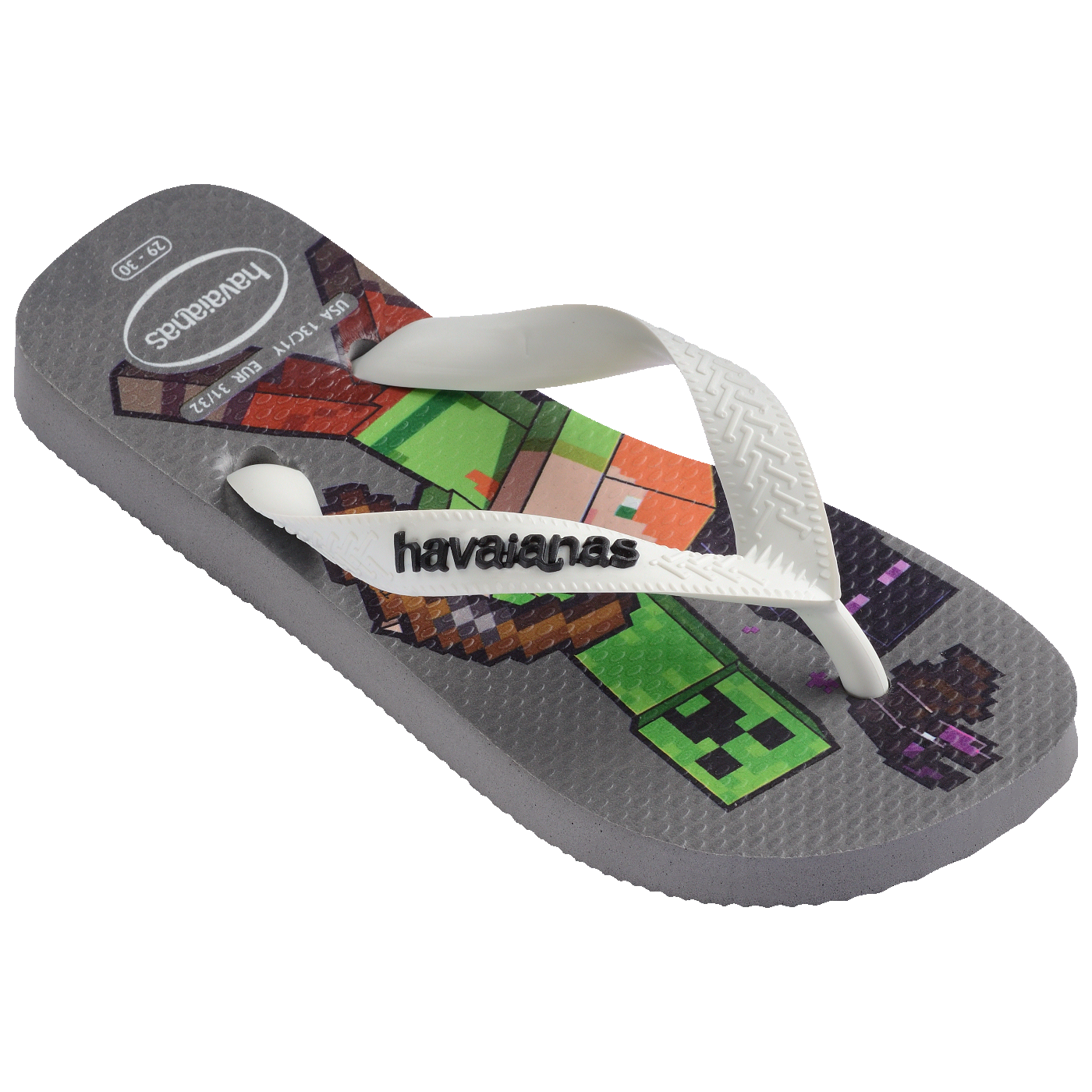 HAVAIANAS KIDS MINECRAFT FC  (CINZA ACO/ ...