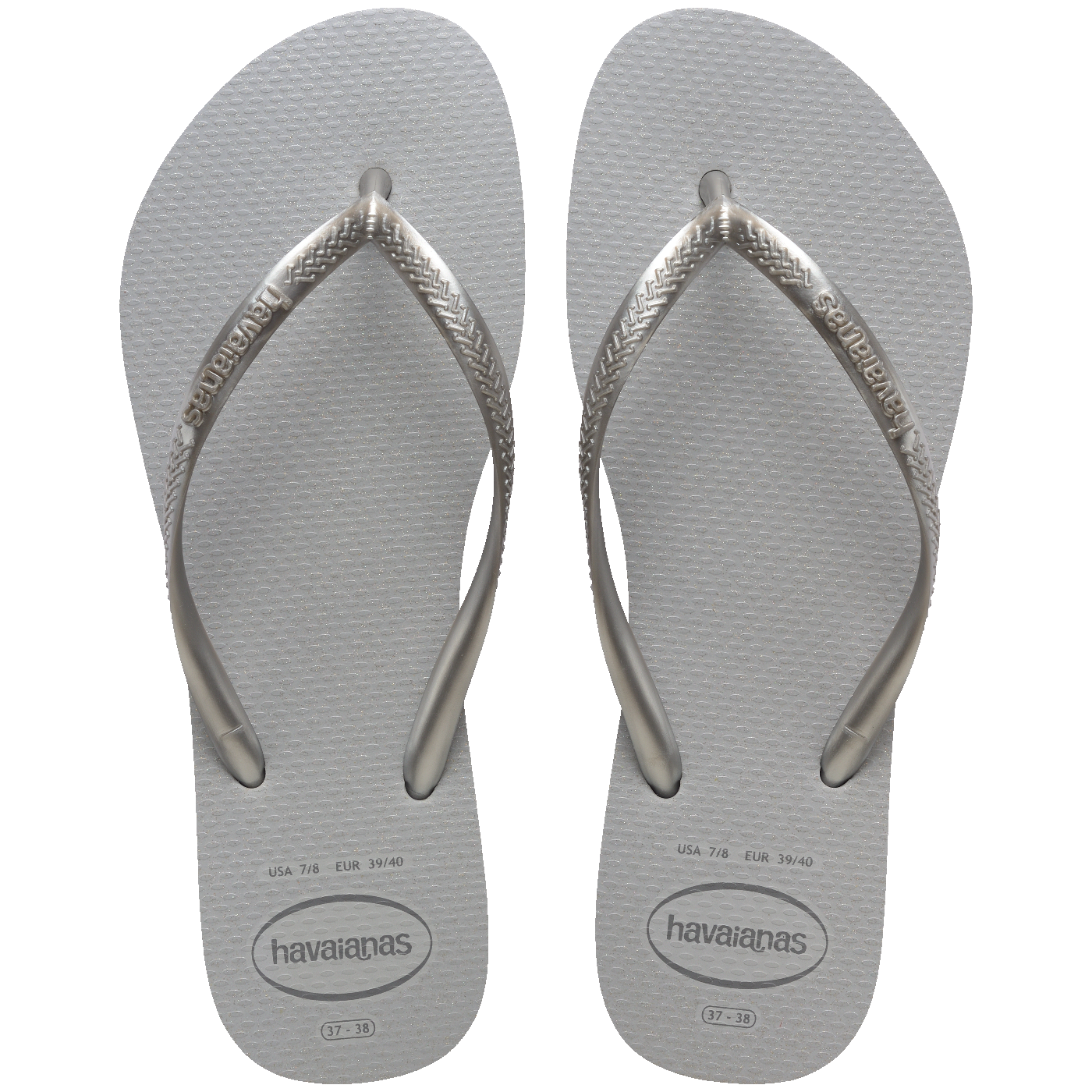 HAVAIANAS SLIM GLOSS FC CINZA GELO