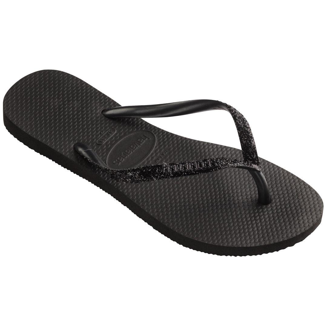 HAVAIANAS SLIM GLITTER II FC PRETO