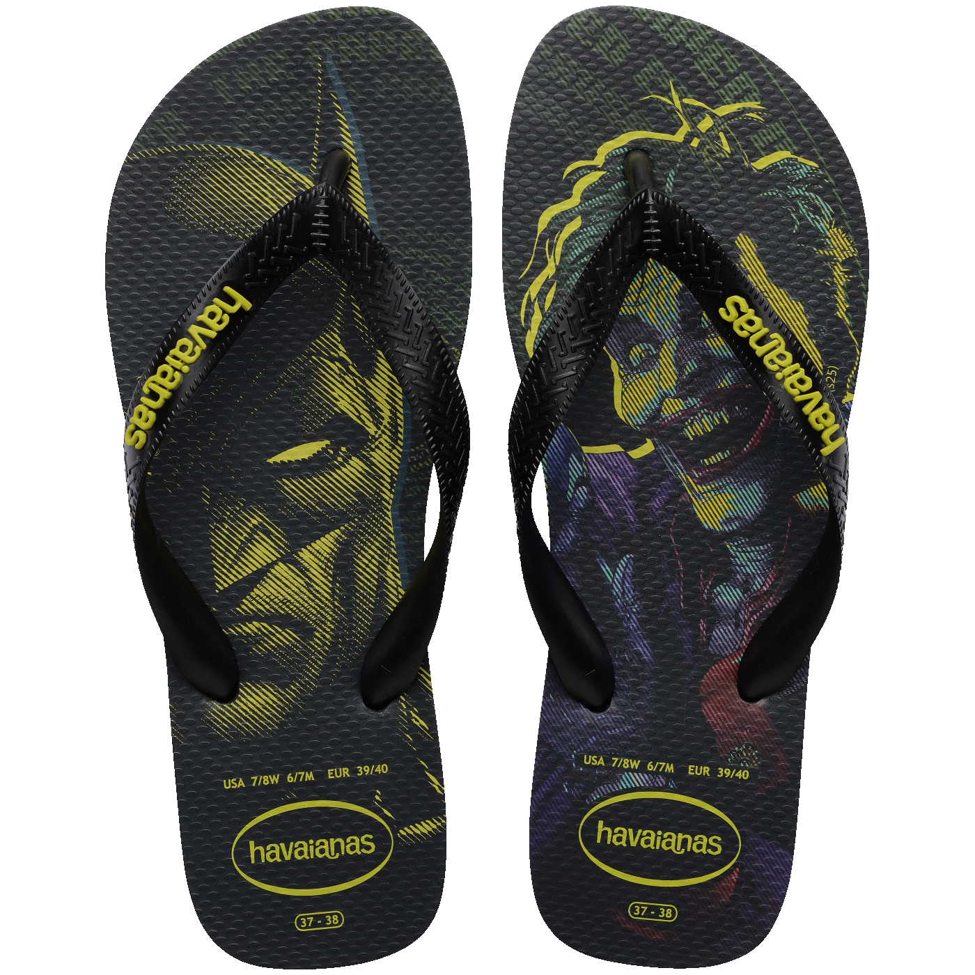 HAVAIANAS TOP HEROIS DC FC (PRETO)